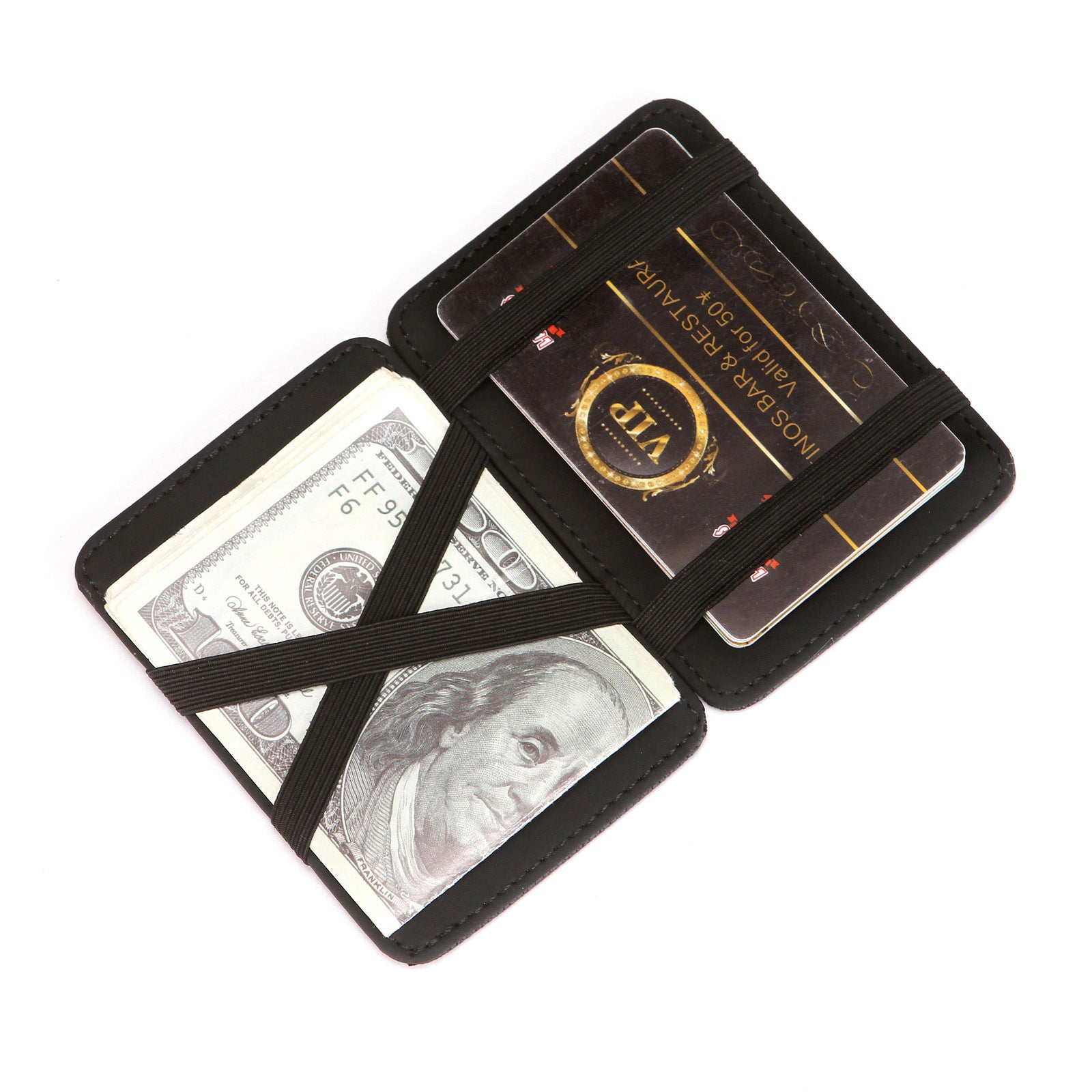 Flip Magic Wallet Cross Pattern Short Card Holder - Flip Magic Wallet for Stylish Card Ninja Moves