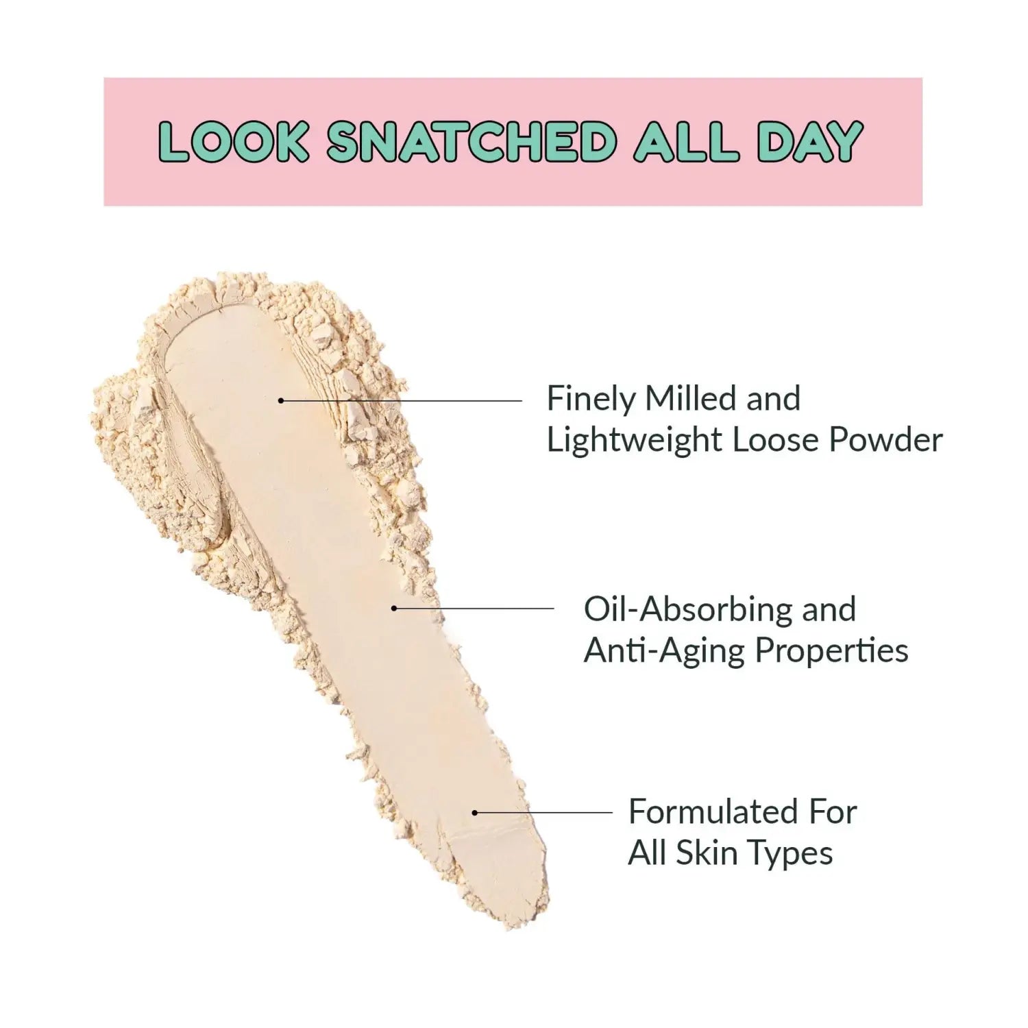 Refreshing makeup powder light loose in box packaging