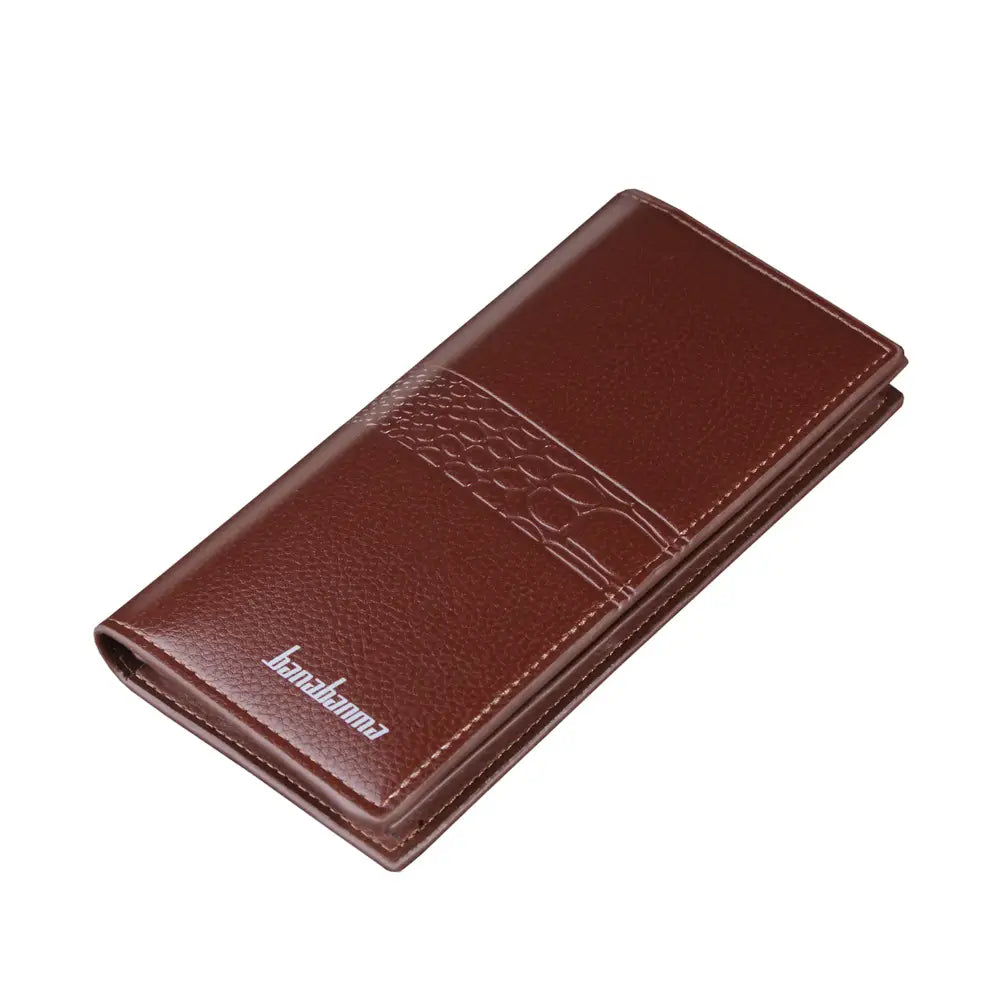 United States PU Leather Wallet with Long Zipper and Multiple Compartments