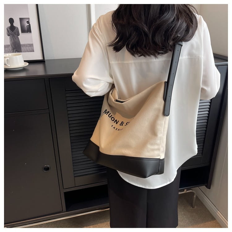 Sac fourre-tout sur toile avec poches à fermeture éclair