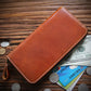 Men’s Long Wallet Leather Zipper Wallet Layer - Wallet So Rugged Even Harley Would Approve