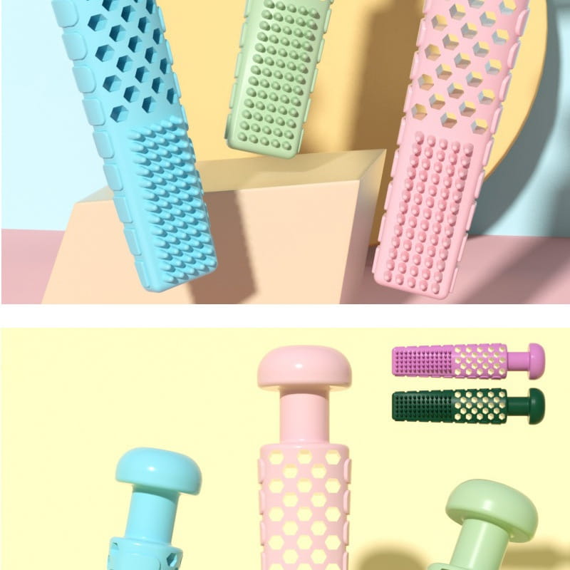 Small Animal Chew Toy TPR molar pinne for tenner rengjør kjæledyr tannpleie