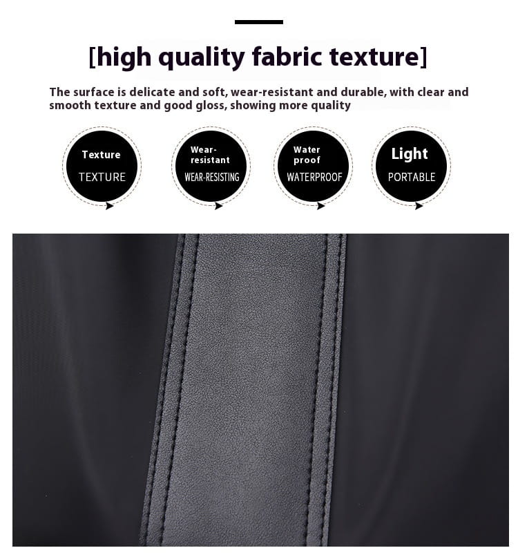 Large Capacity Casual Backpack with Double Nylon Carrying Space