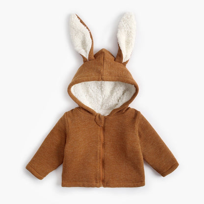 Autumn And Winter Rabbit Shape Children Plus Velvet Padded Jacket