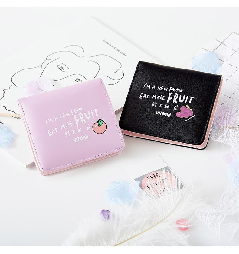 Colorful PU Leather Fruit Bag Short Style for Women in the United States