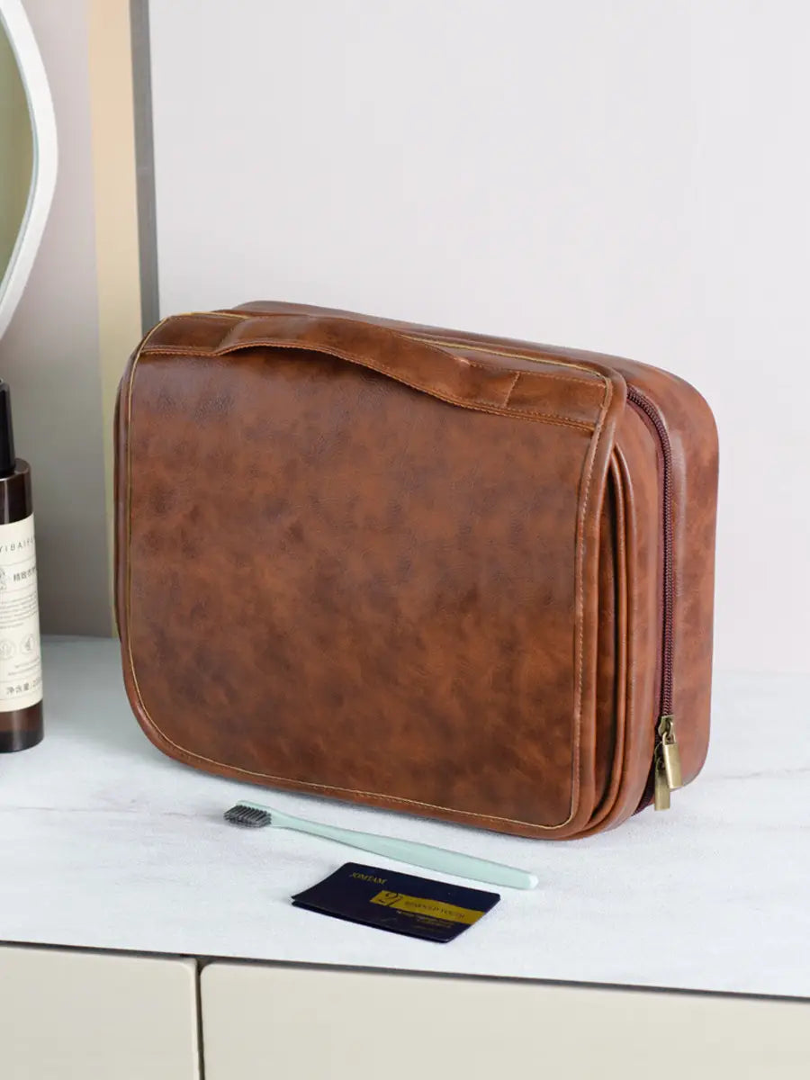 Portefeuille extensible étanche avec couture colorée et doublure patchwork