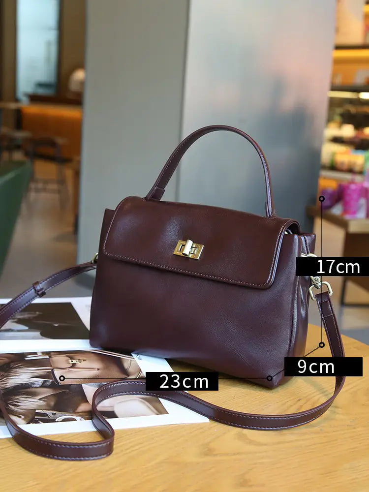 Sunset Yellow Polyester Cotton Shoulder Bag with Leather Details for United States