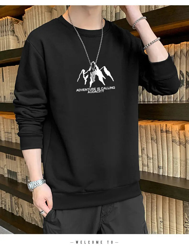 Meeste pikkade varrukatega pulloveri polüester dressipluus mitmes värvitoonis pluss suurused