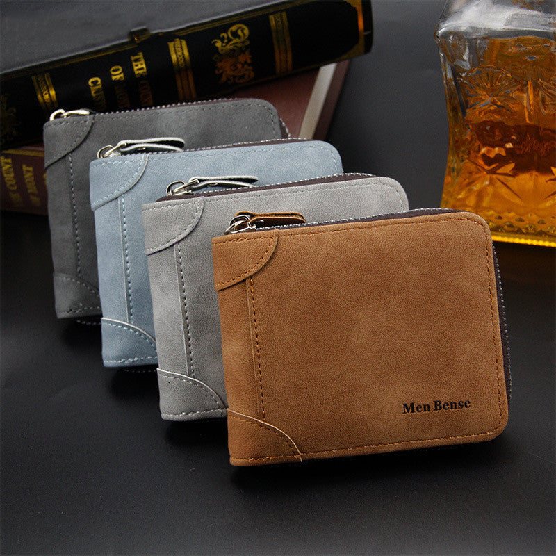 Men’s Simplicity Wallet Fashion Frosted - Simplify Your Style with Men’s Frosted Wallets