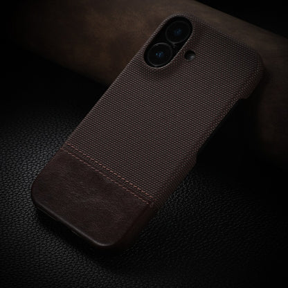 Étui de téléphone anti-choc en cuir avec motif de couleur simple pour hommes et femmes 