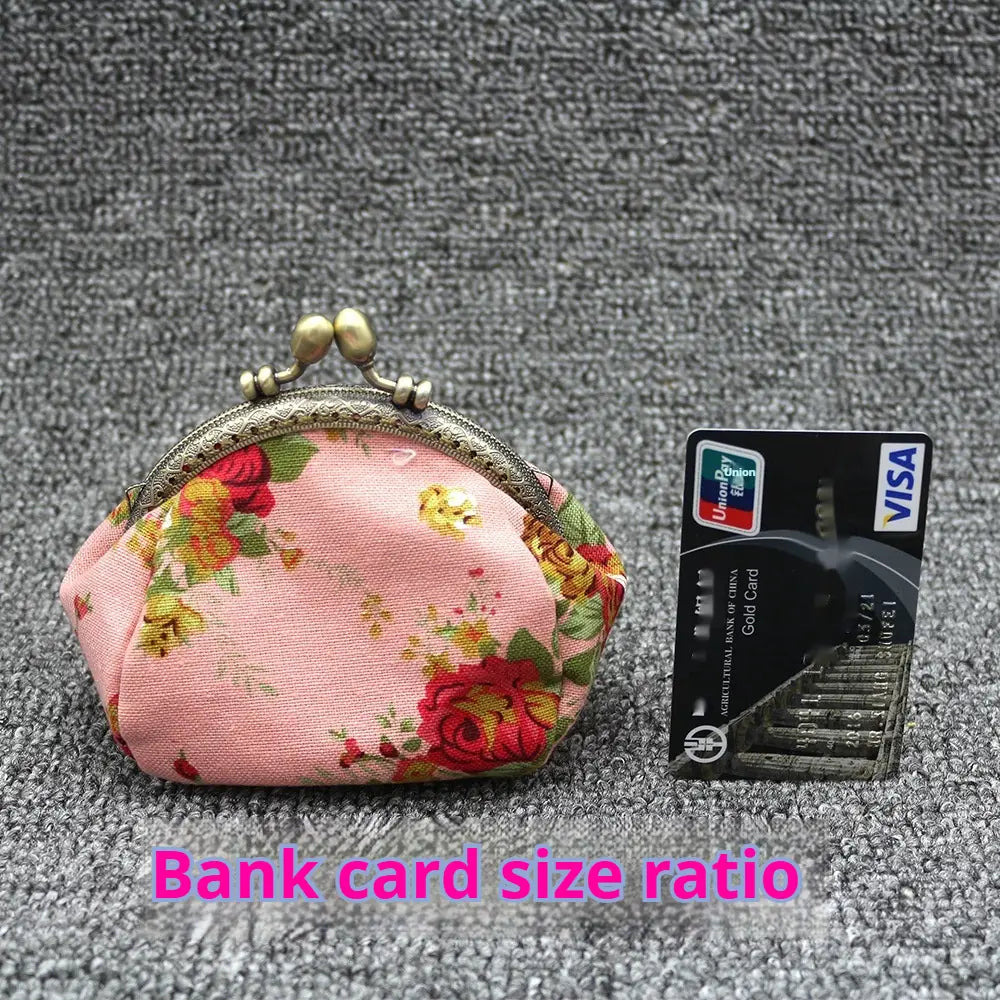 United States Coin Purse with Floral Lining for Women CHF Stylish Storage