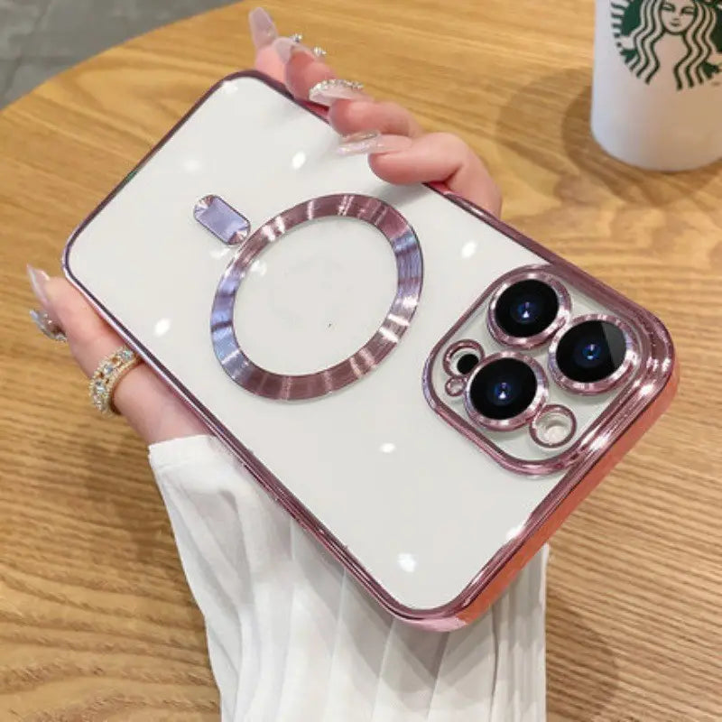 Desert Gold Electroplating Protective Sleeve for iPhone 16 Pro Max