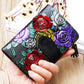 Fashion Women’s Leather Wallet Short - Chic Wallet That Blooms Like Your Style Fantasy