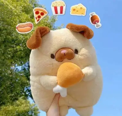 Plush konijnenbont speelgoed met PP -katoenvulling en een netto pocket packing -methode