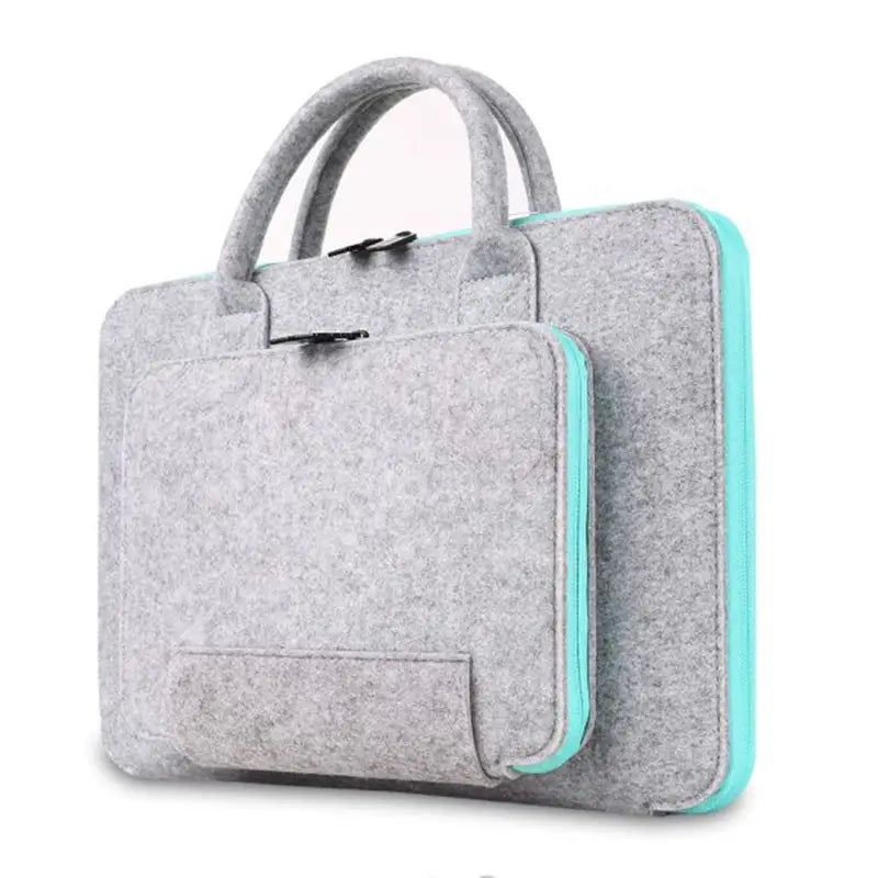 Computer Bag Sleeve 14 Inch Colorblock Zipper Laptop Case for Women and Men