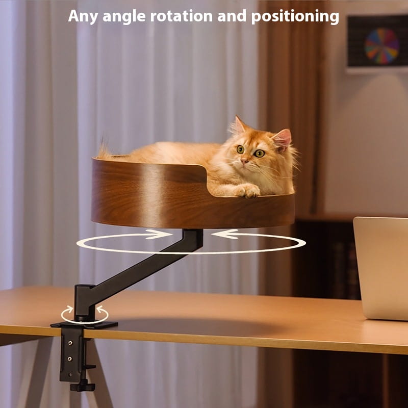 Kiinnike kissan pesä seinälle asennettu sänky puinen ahvenhylly sisäkissoille