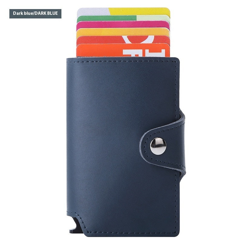 Thin Anti-degaussing Business Card Holder Automatic Pop-up Metal Card Bag - Pop-up Card Holder for the Stylishly