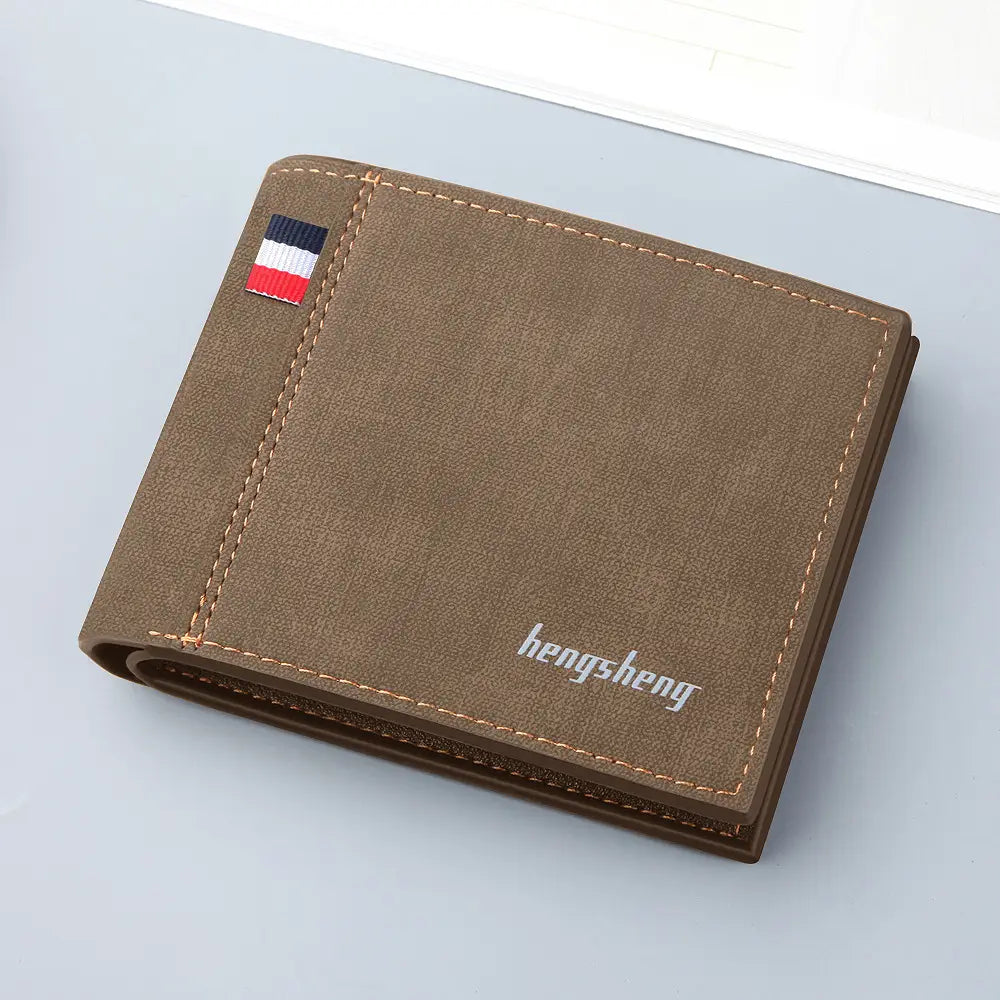 PU Leather Wallet with Multiple Compartments for United States and CHF