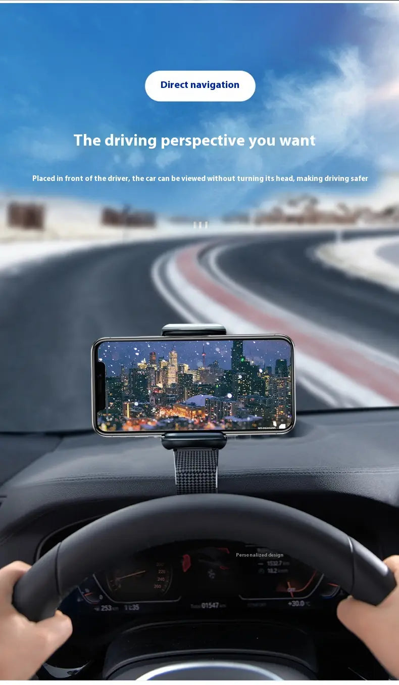 Universal Car Phone Holder Dashboard Mount for Navigation and Safety