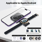 Three-in-one Wireless Charger Watch Earphone Cellphone Charging Set - Charge Everything Without Tangling in Wires