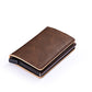 RIFD Security And Anti-theft Automatic Leather Card Case - Secure Your Cards in Style with Leather Magic