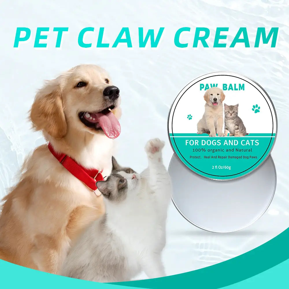 Crema para el cuidado de la garra de mascotas para perros y gatos con bálsamo de pata hidratante 60g