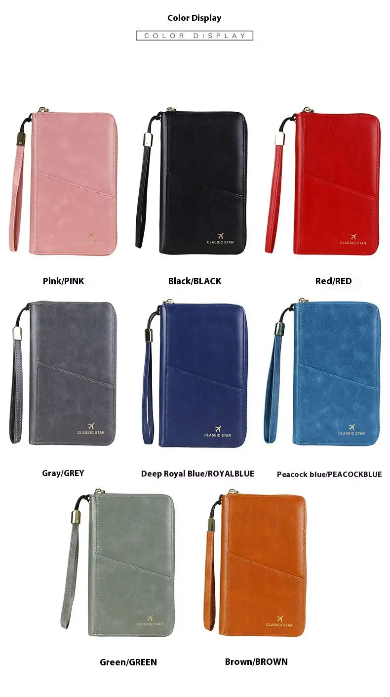 Mitmevärviline nahast rahakott meestele ja naistele, kellel on ülikerge hingav disain