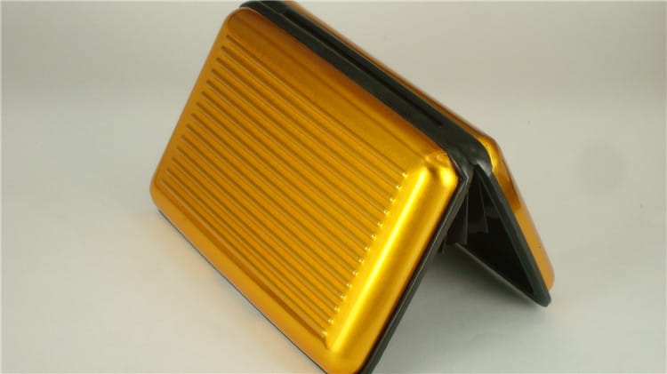 Aluminum Alloy Storage Box with Stripes for Home Organization in the United States