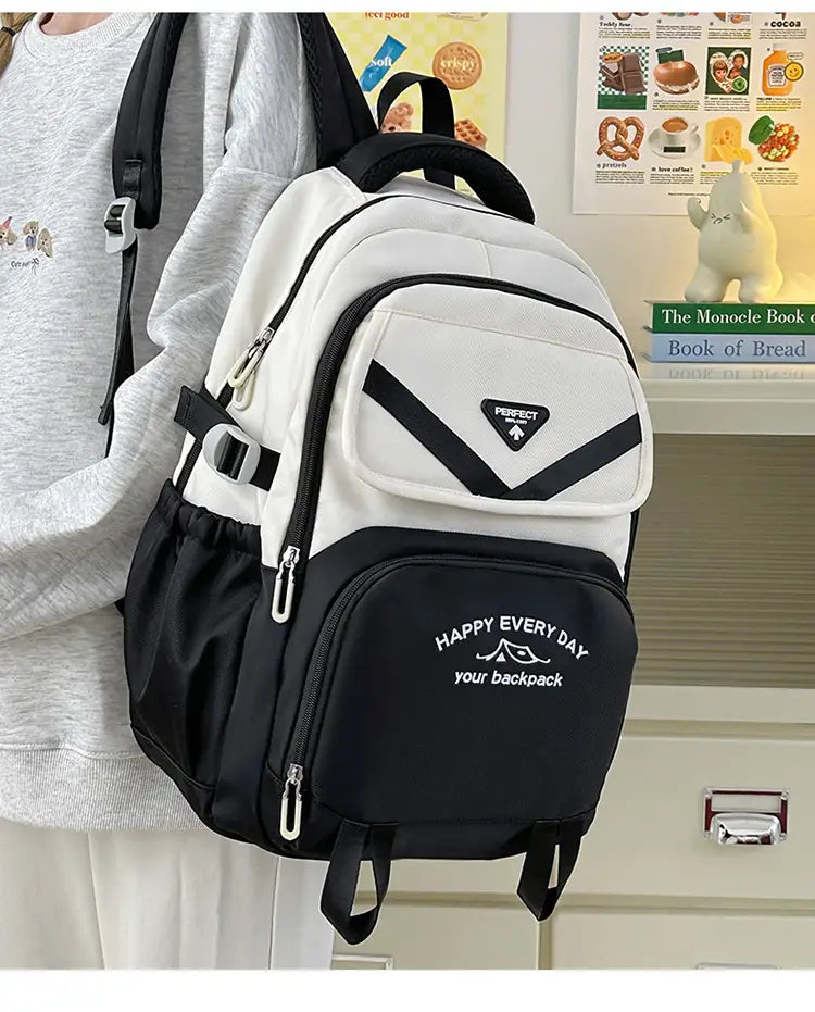 Backpack unisex Nylon School BOOK LIGHTRABAG più colori