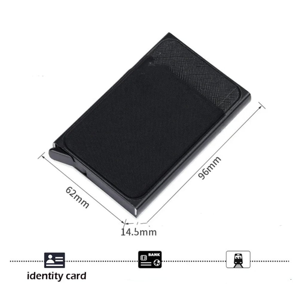 Unisex RFID Card Holder Wallet Aluminum Alloy Slim Case for Daily
