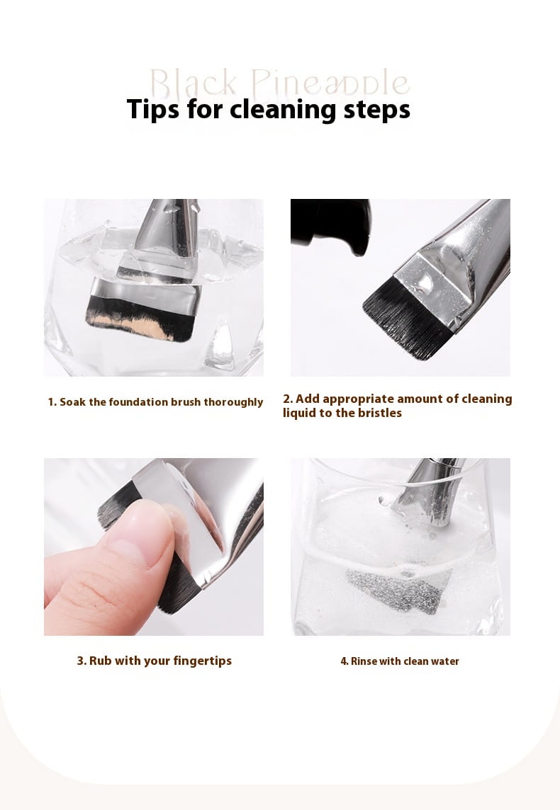 Black Pineapple CP Brush Set Powder with Soft Double Sided Puff