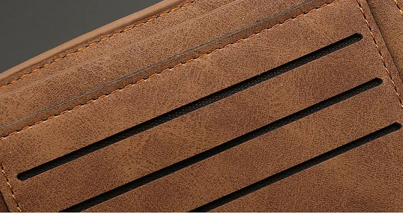 Men’s PU Leather Wallet with RFID Slot for United States and CHF