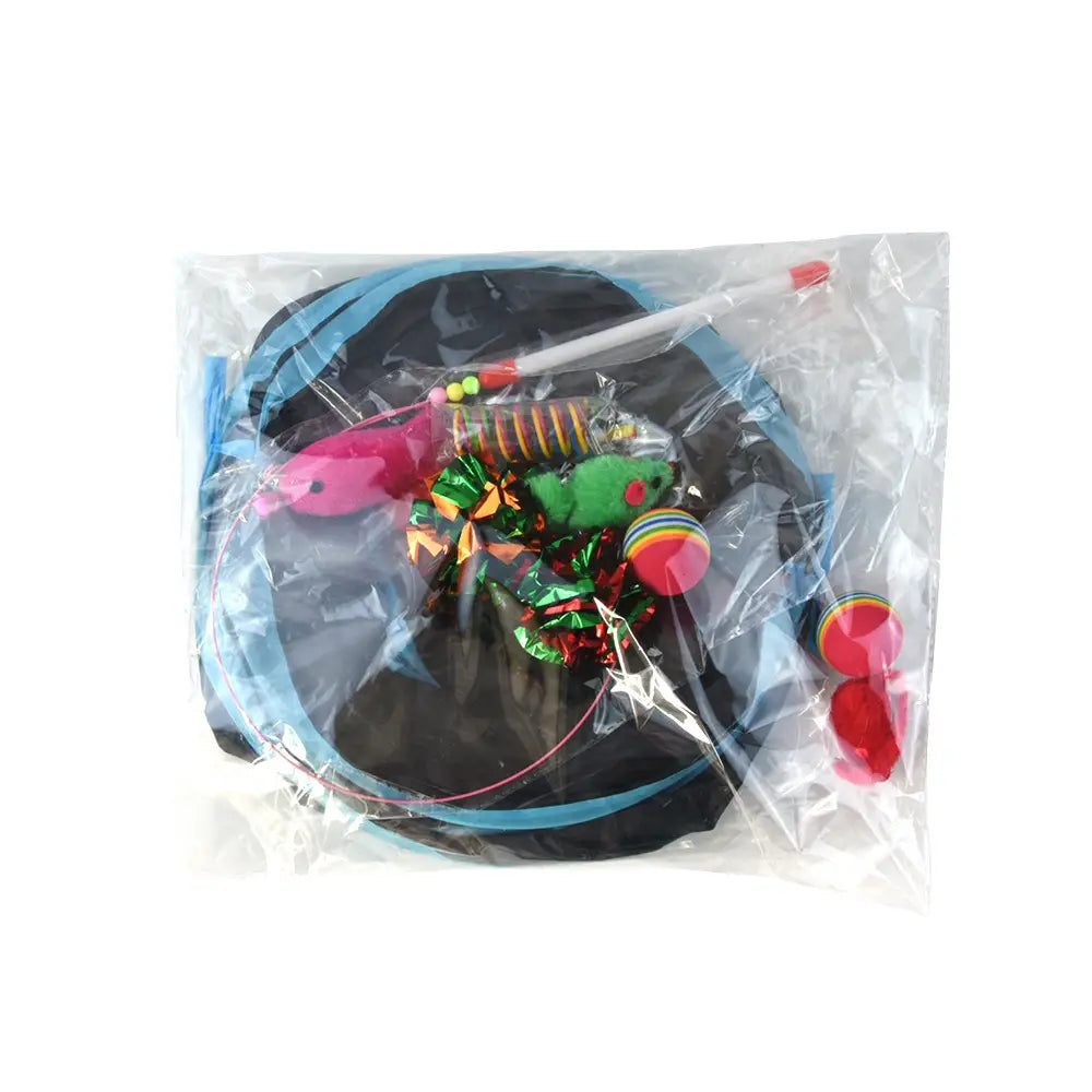 12-delade husdjursleksaker som sattes på hundar och katter diverse polyestertillbehör