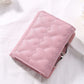 Short Chic Embroidery Thread Small Wallet Female Fresh - Short Chic Wallet for Stylish Coin Connoisseurs