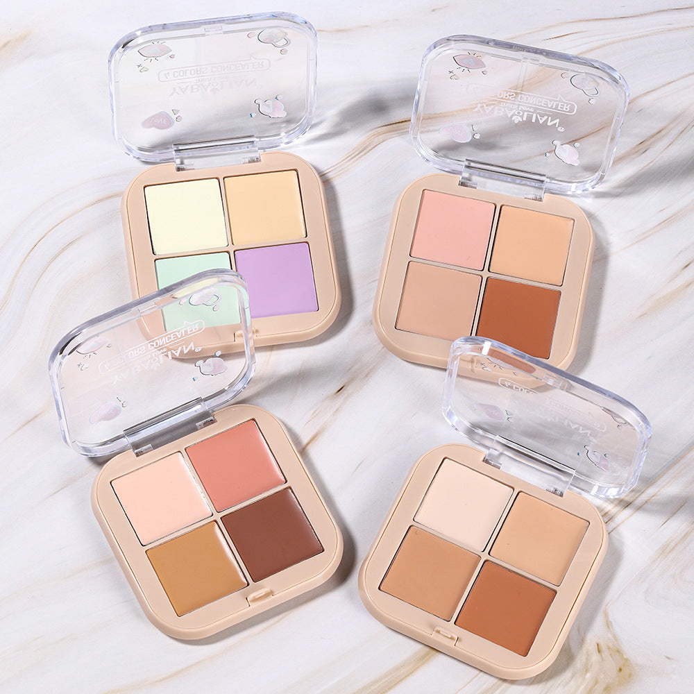 Concealer Plate Makeup Waterproof And Sweat-proof Four Colors