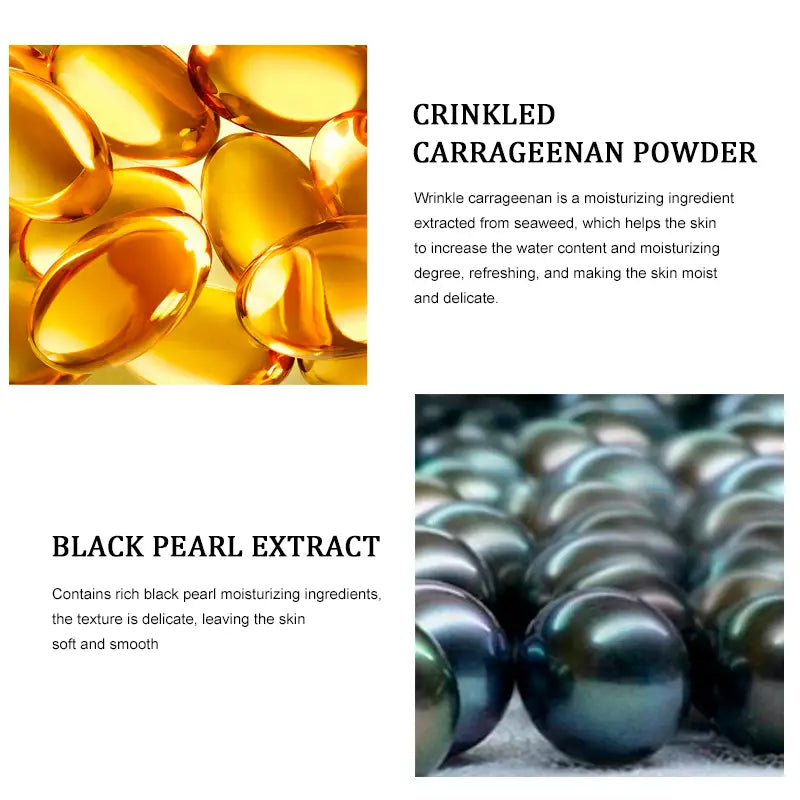 Fade Fine Lines And Dark Circles Under Eye Bags Moisturizing Black Pearl Mask