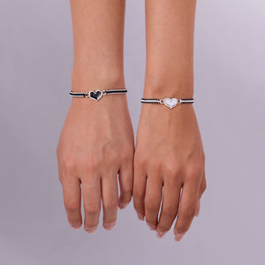 Eenvoudige olie druipende lichtgevende liefde geweven armband