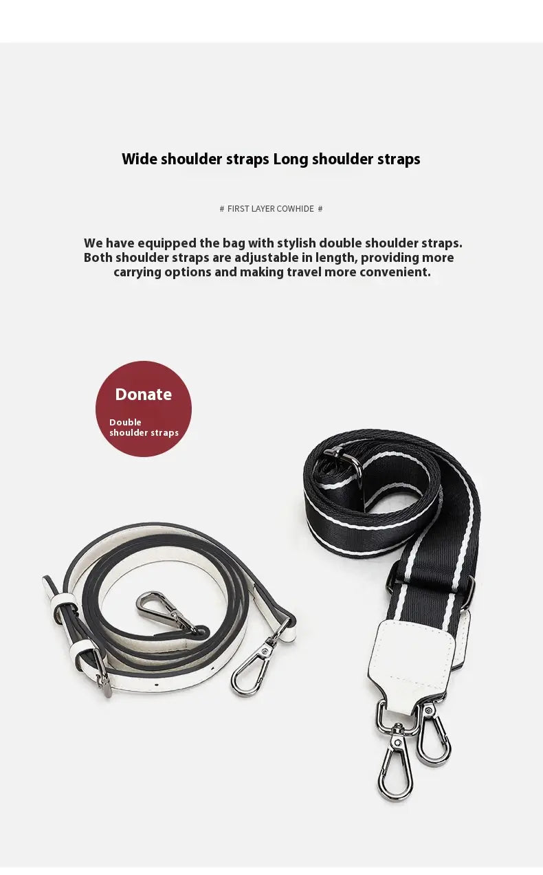 Winter Bucket Bag Shoulder Messenger with Leather and Polyester Cotton Lining