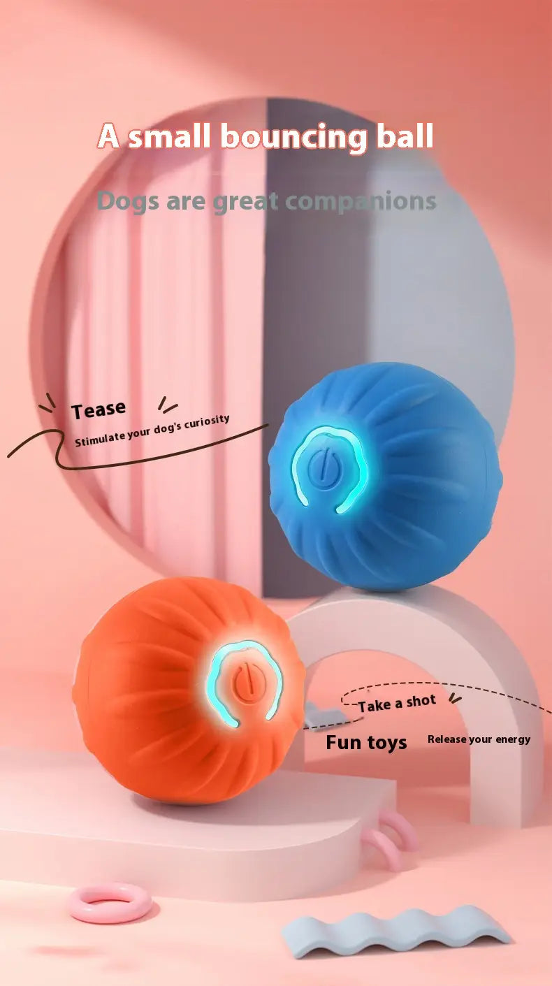 Koerapalli kumer TPR lemmiklooma mänguasi koos andmekaabliga sinise või oranži koertele