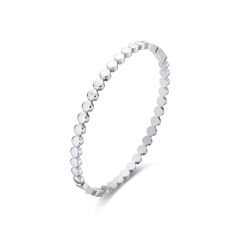 Fashion Personality Round Beads Pattern Titanium Steel Bracelet