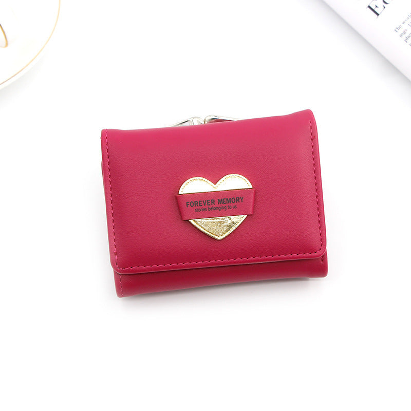 Fashion Women’s Short Money Clip Small Three Fold Coin Bag - Fashion Women’s Short Money Clip for Cash Confusion