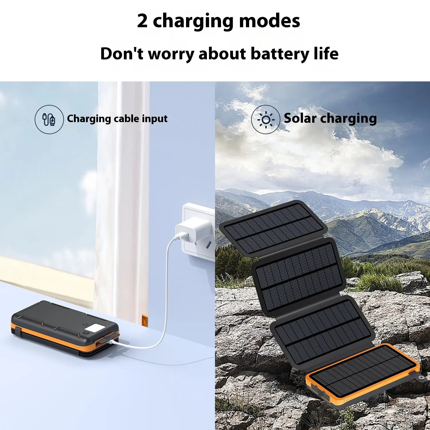 Banc Cumhachta Gréine 25000Mah Pacáiste Battery Charger Iniompartha USB le haghaidh Gléasanna Soghluaiste