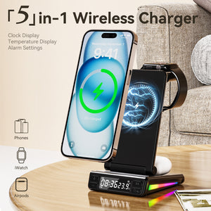 Desktop Vertical Five-in-one Folding Multifunctional Wireless Charger - Meet Your New Best Friend Wireless Charger