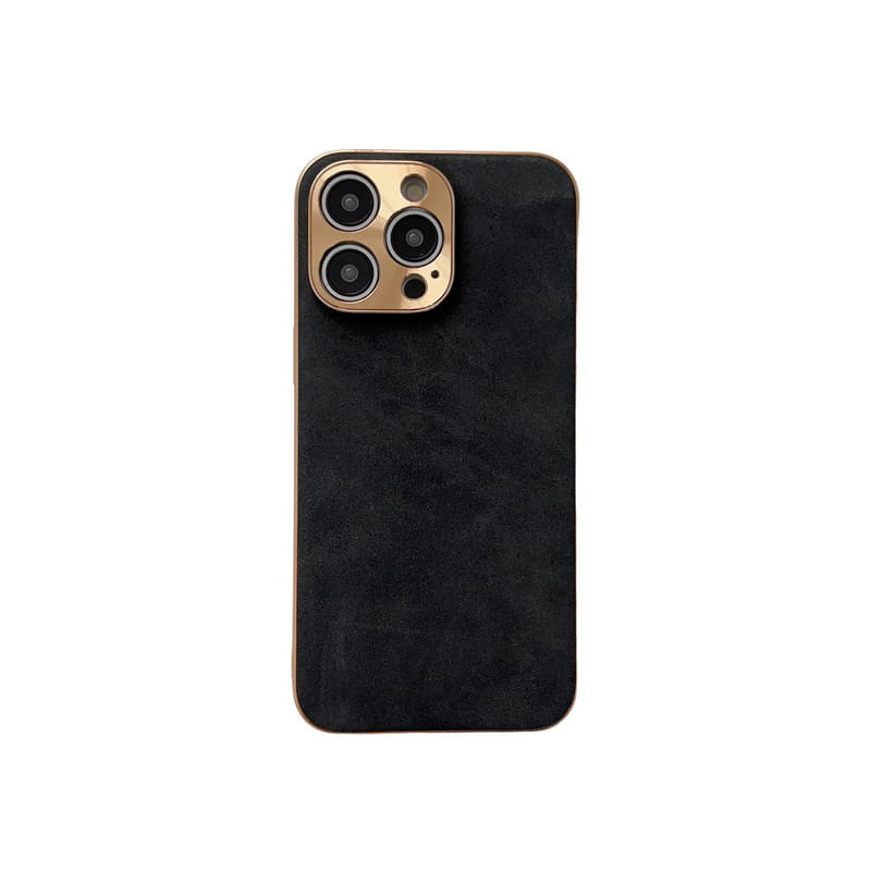 Electroplated Sheepskin Phone Case with Fall Protection for iPhone Xr