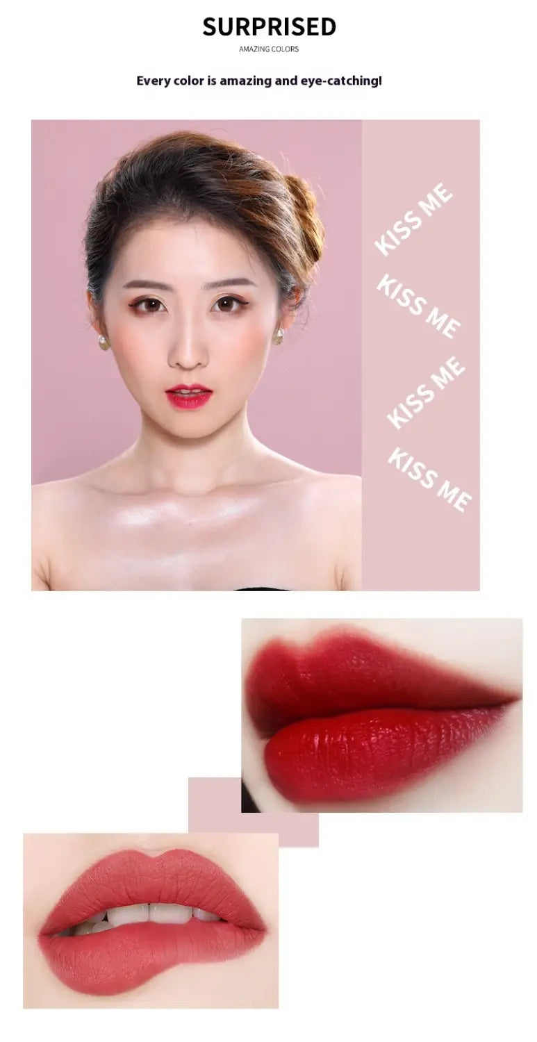 Matte Lipstick Set 5 Colors Long Lasting Waterproof Makeup for All Skin Tones