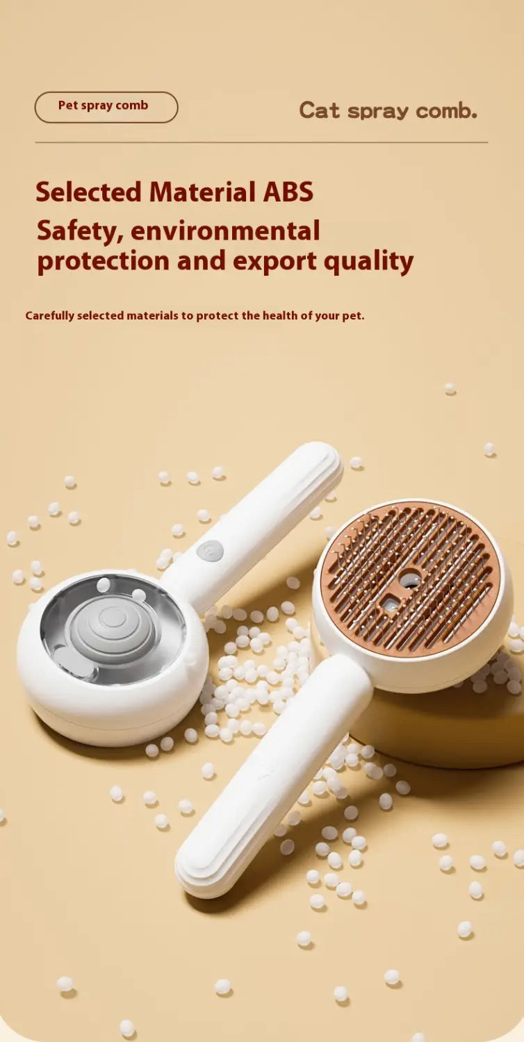 Roestvrijstalen spray -kam voor katten en honden Pet verzorging borstel