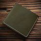 Men’s Fashion Handmade Vintage First Layer Cowhide Short Money Clip - Stylish Layer Cowhide Money Clip for Dapper Gents