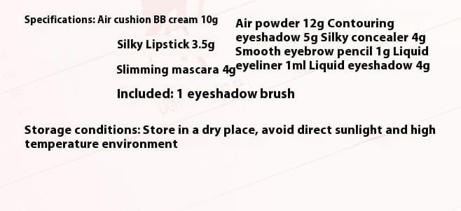 Pink Makeup Set for Beginners Universal Cosmetics Kit Novice