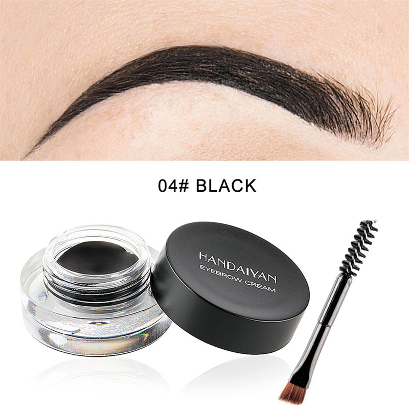 Crème teinture pour sourcils en couleur vignetting, imperméable et difficile à décolorer 