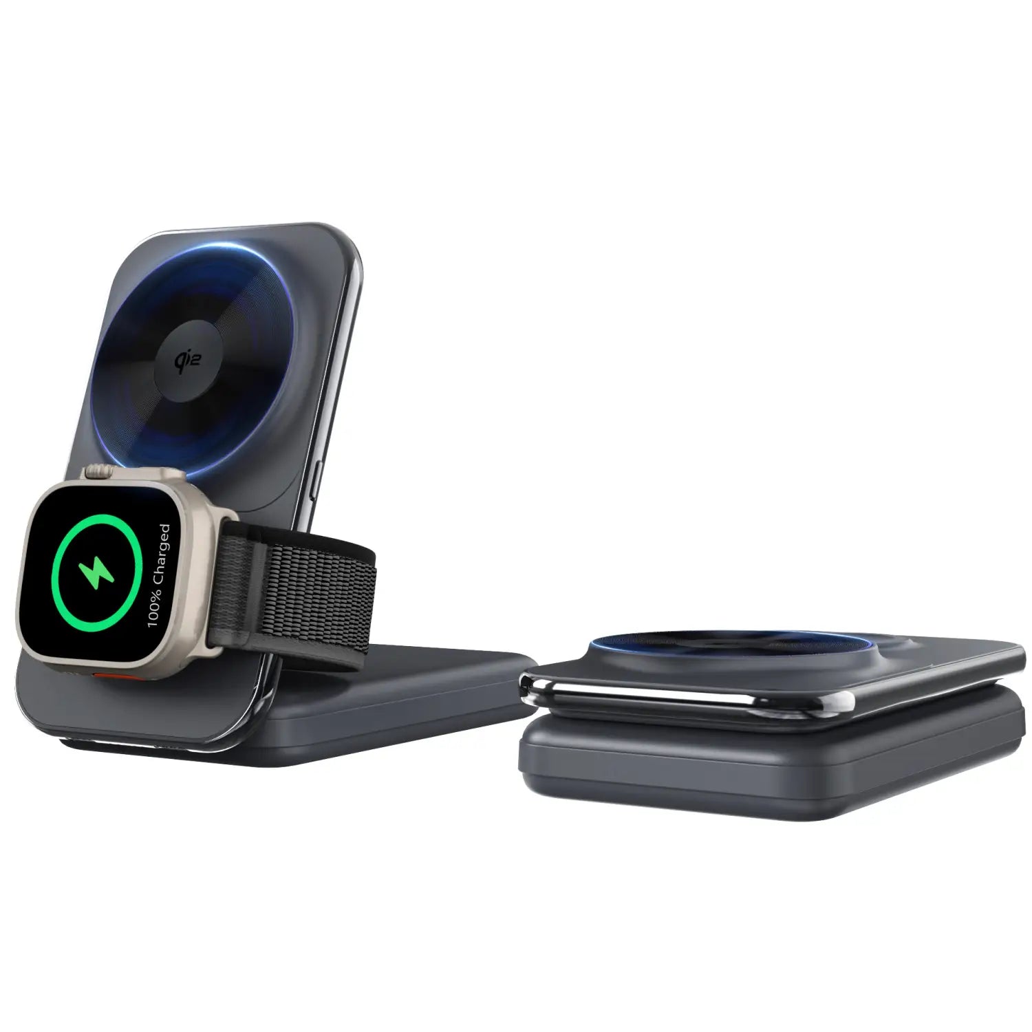 8000mAh Wireless Magnetic Power Bank with Cable Output for Fast Charging